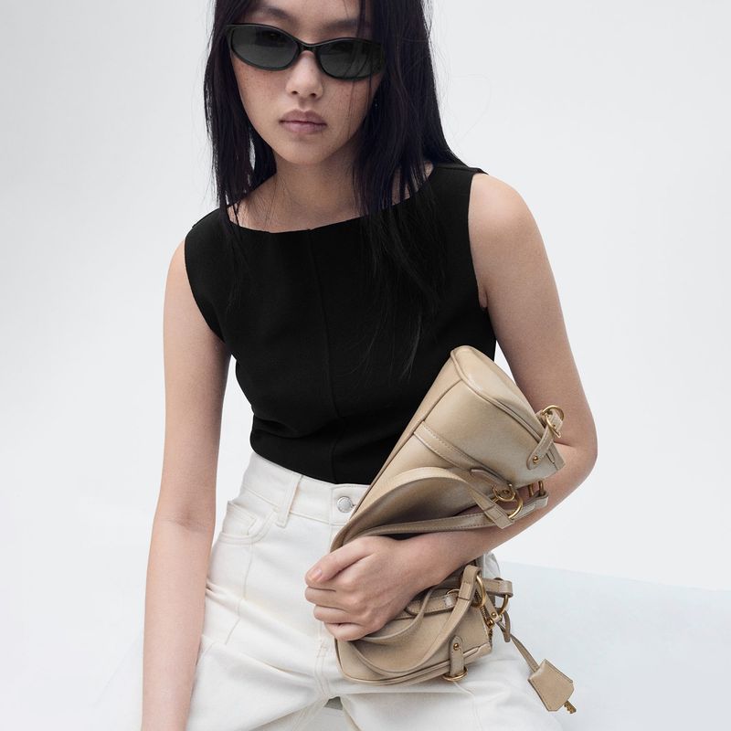 MANGO - Top Mujer Sin mangas Mango