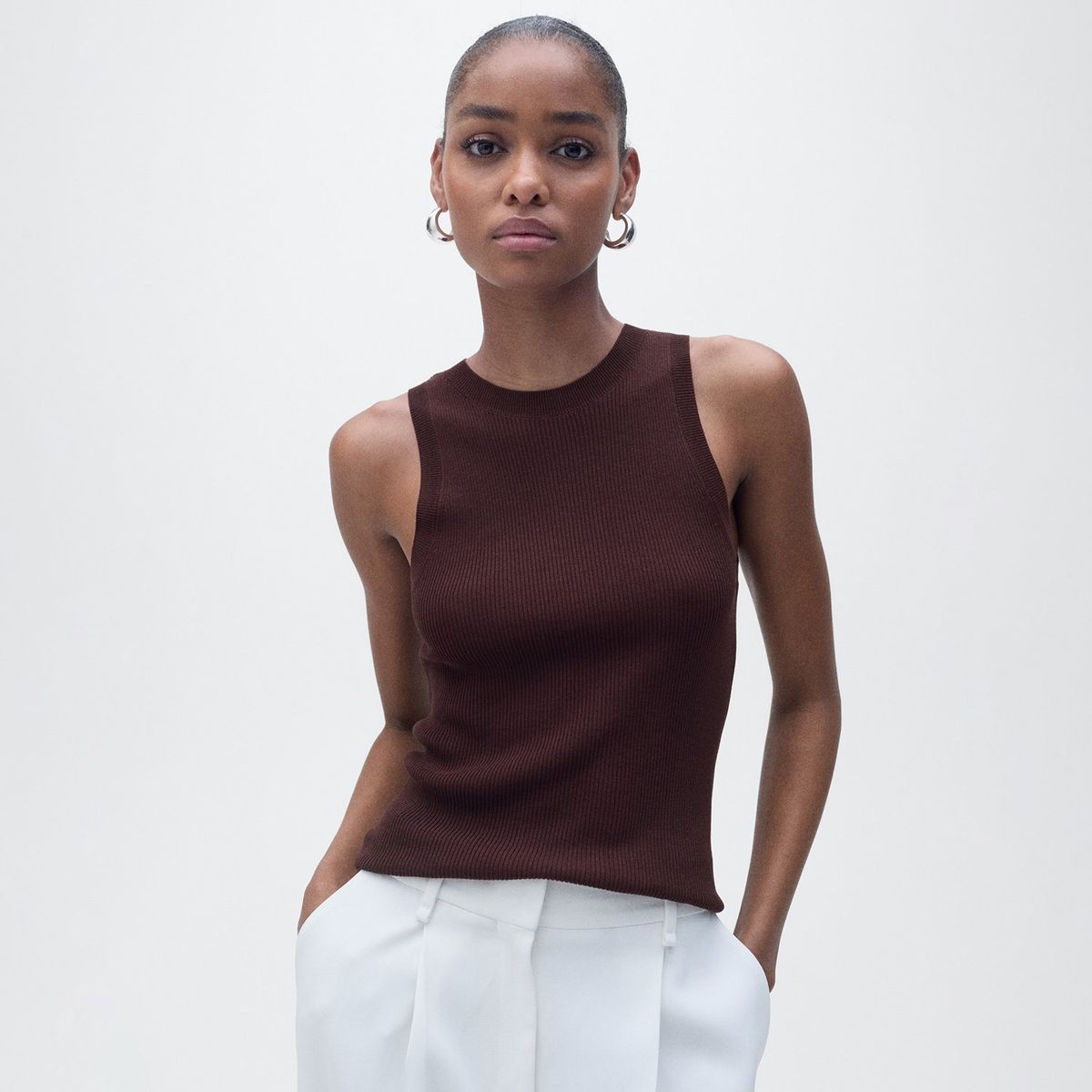 MANGO - Top esqueleto Mujer Sin mangas  MANGO