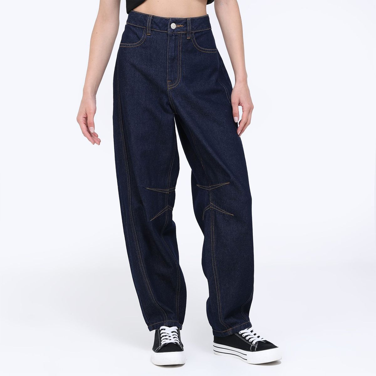 SYBILLA - Jean Wide leg Mujer Tiro medio Sybilla