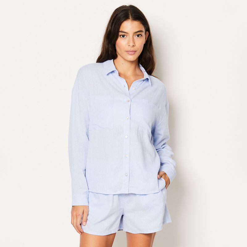 ETAM - Camisa de dormir Mujer Medio Manga larga Etam