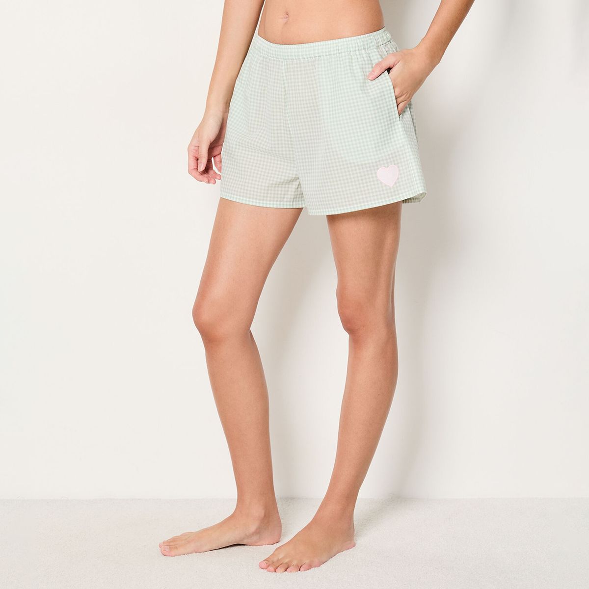 ETAM - Short de pijama Mujer Corto de Algodón Etam