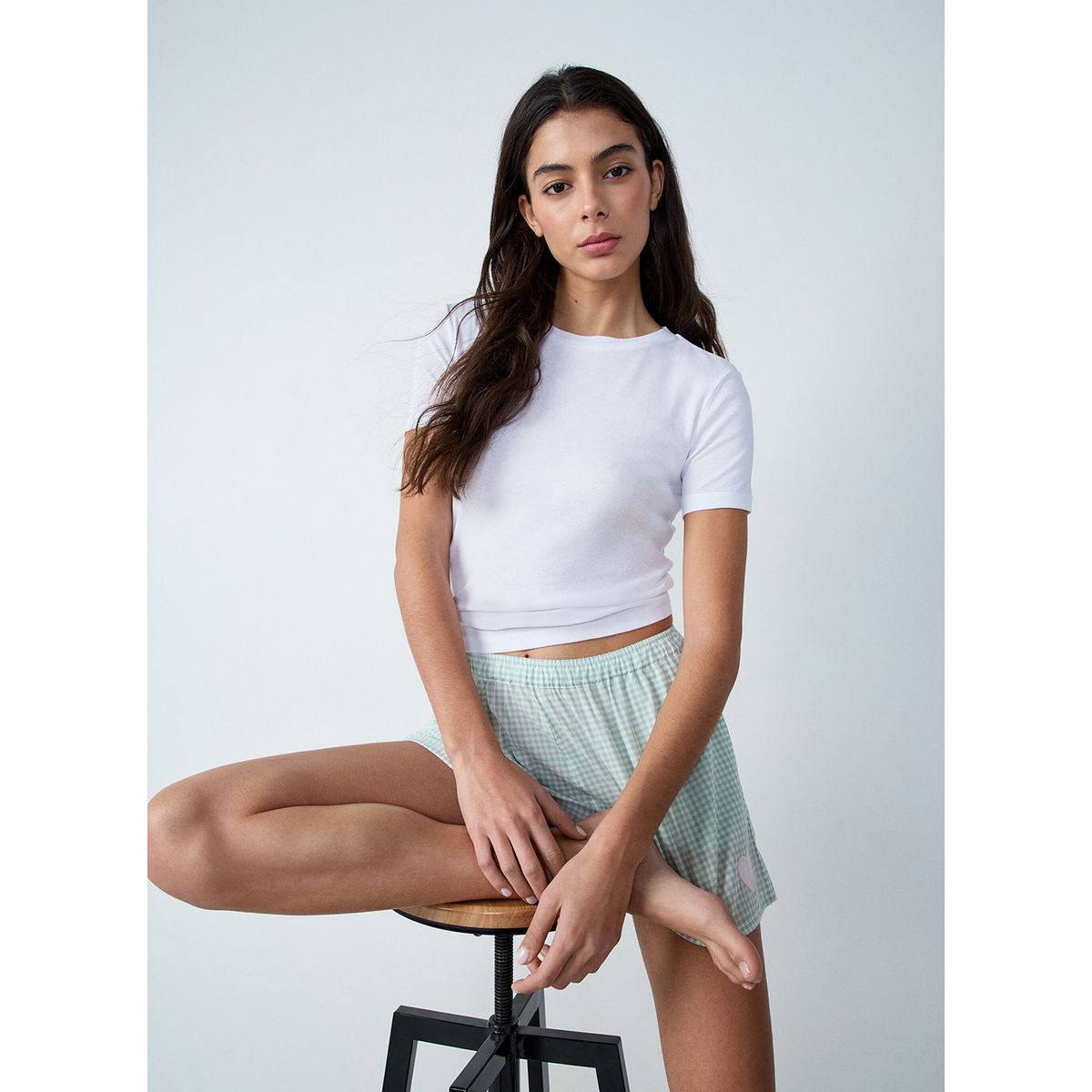 ETAM - Short de pijama Mujer Corto de Algodón Etam