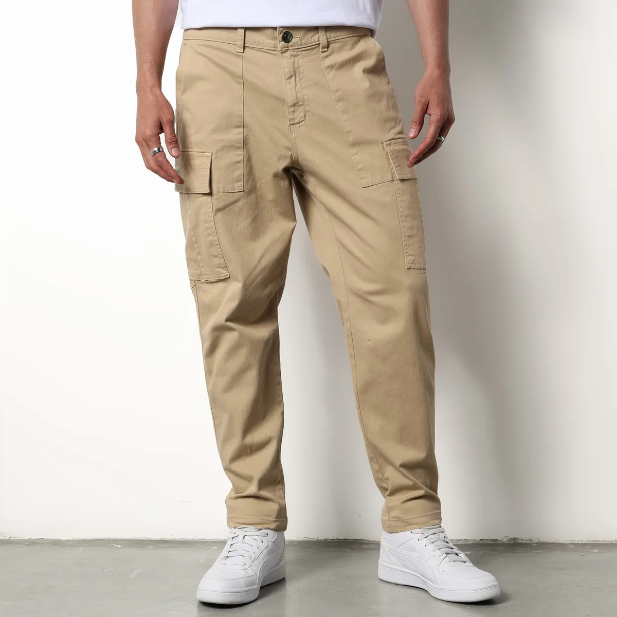 DENIMLAB - Pantalón cargo Hombre de Algodón Denimlab