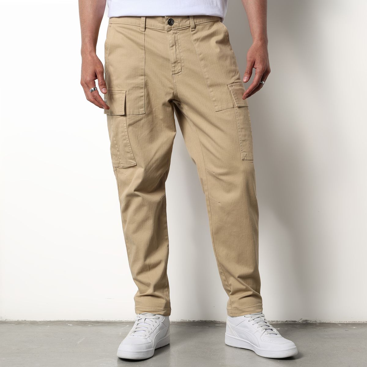 DENIMLAB - Pantalón cargo Hombre de Algodón Denimlab