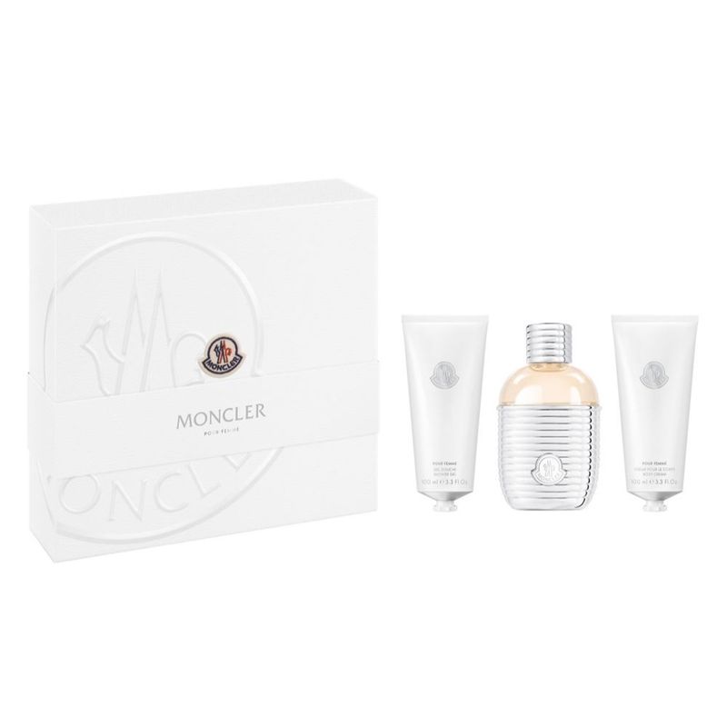 MONCLER - Set De Perfumería Mujer Moncler Eau De Parfum De 100 Ml, Gel De Ducha De 100 Ml Y Crema Corporal