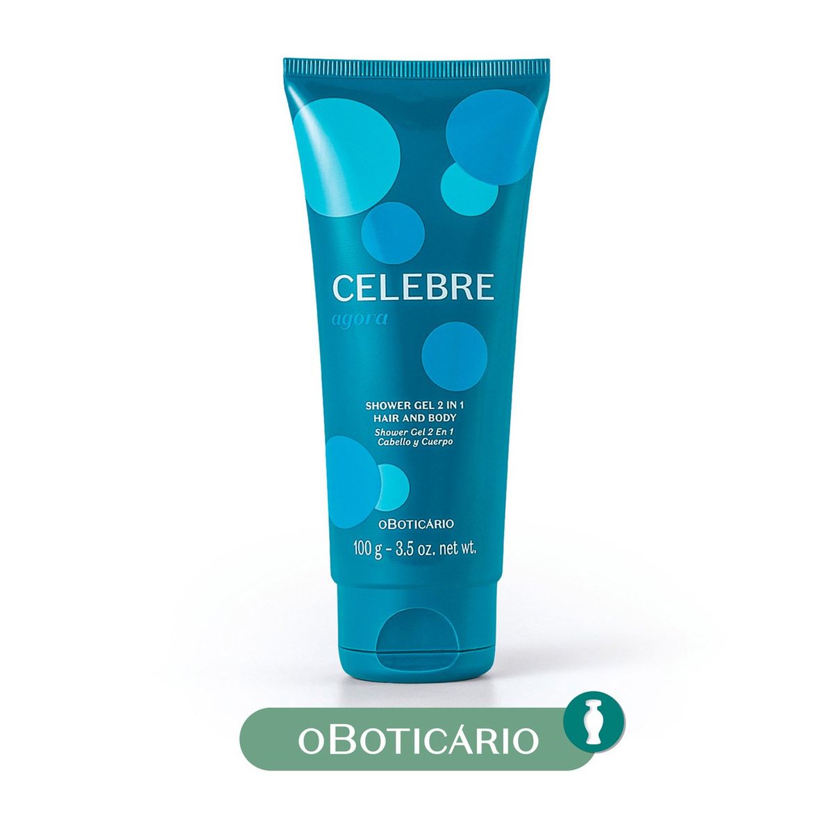 CELEBRE - Geles de ducha cabello y cuerpo masculino Celebre O Boticario agora 100g