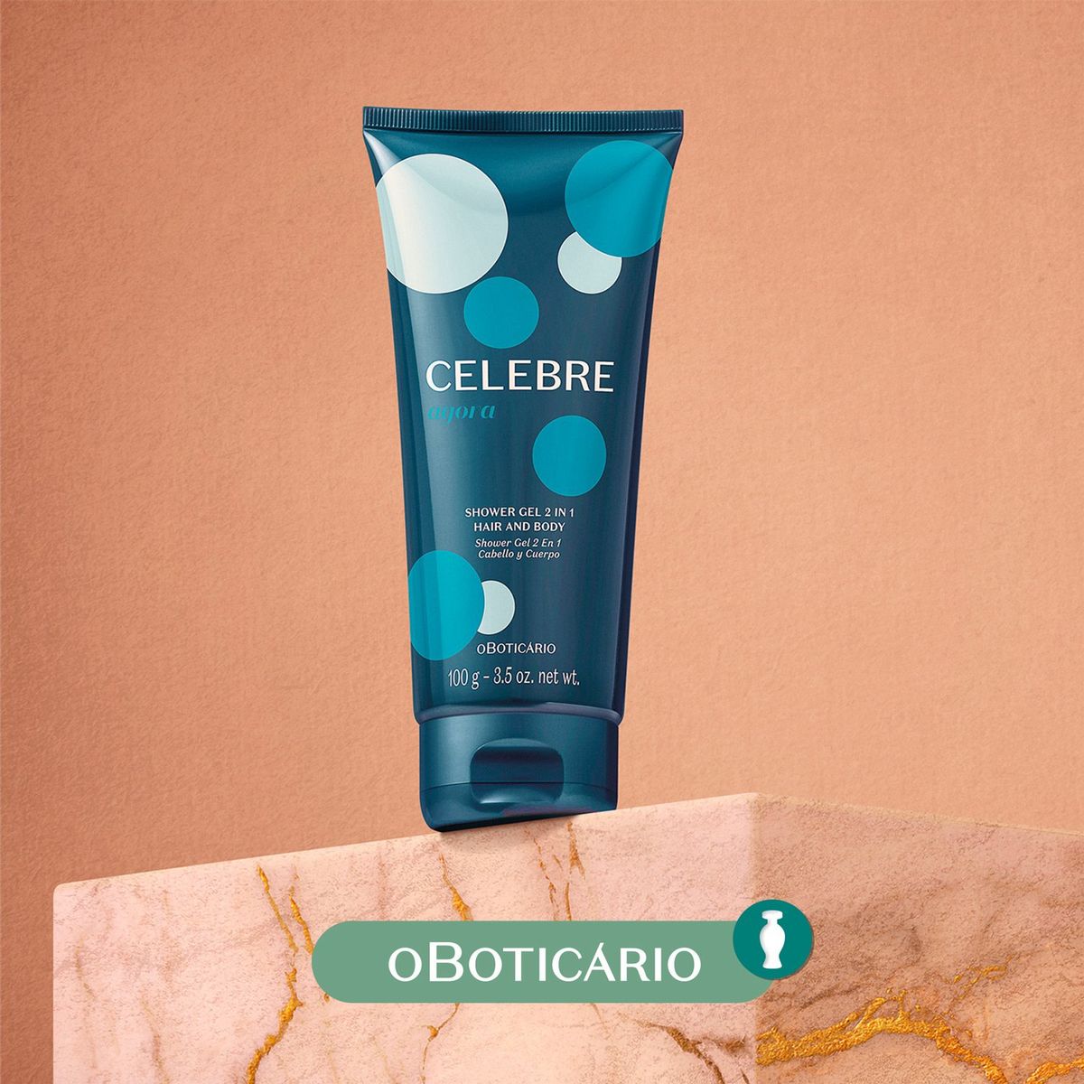 CELEBRE - Geles de ducha cabello y cuerpo masculino Celebre O Boticario agora 100g