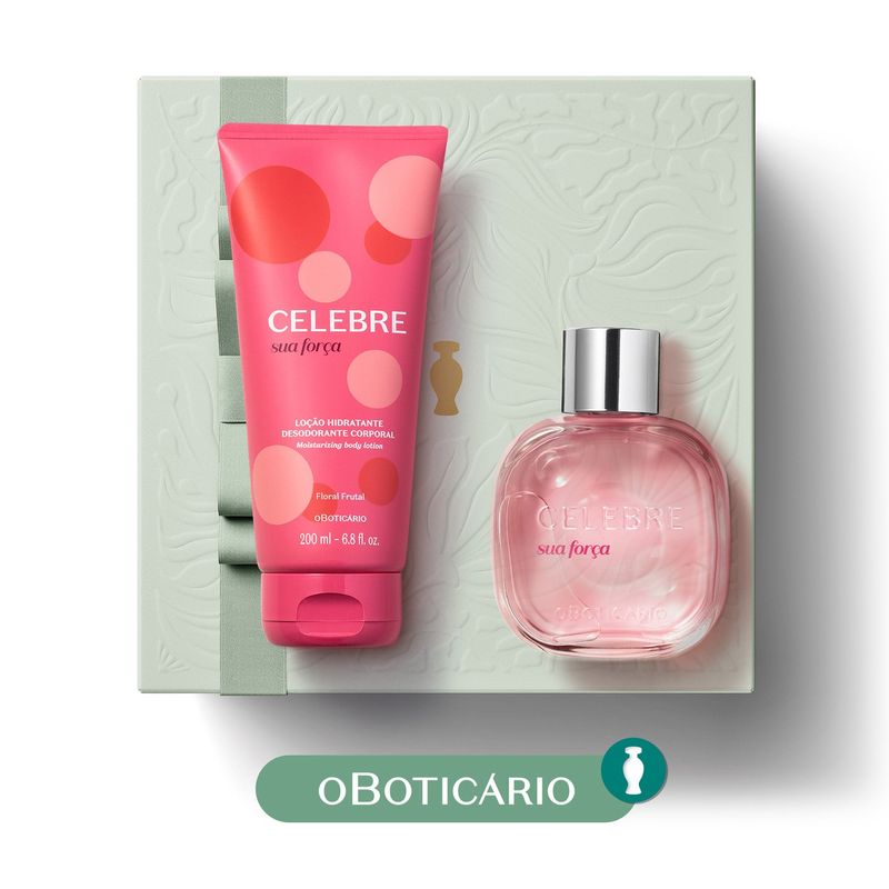 CELEBRE - Set De Perfumería Mujer Celebre Locion Hidratante Corporal Sua Forca 200 Ml - Edt 70/70 Femenina 100 Ml Exp