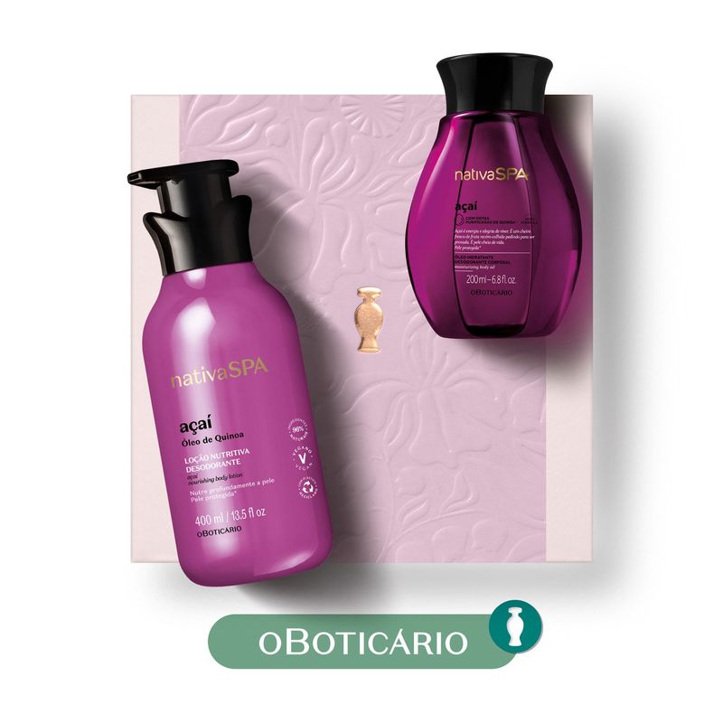 NATIVA SPA - Hidratantes corporales KIT NATIVA SPA ACAI 
2 MADRES 25 Nativa Spa Incluye: 2