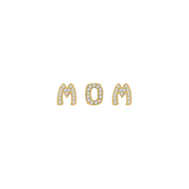 TOUS - Pack charms TOUS Mom con baño de oro 18 kt sobre plata y diamantes