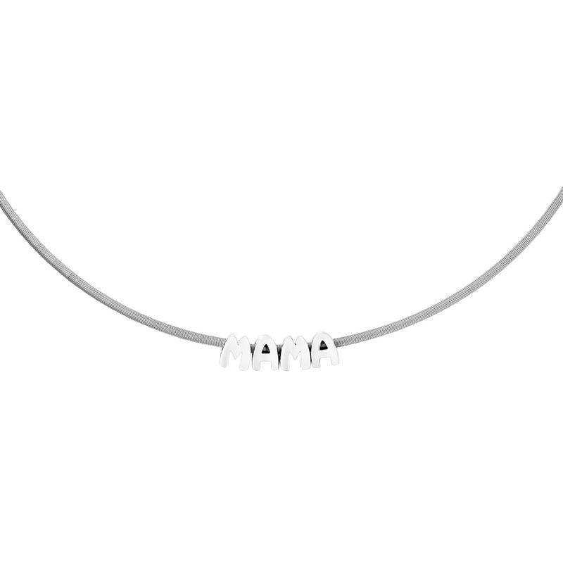 TOUS - Collar corto de acero y plata TOUS Mama