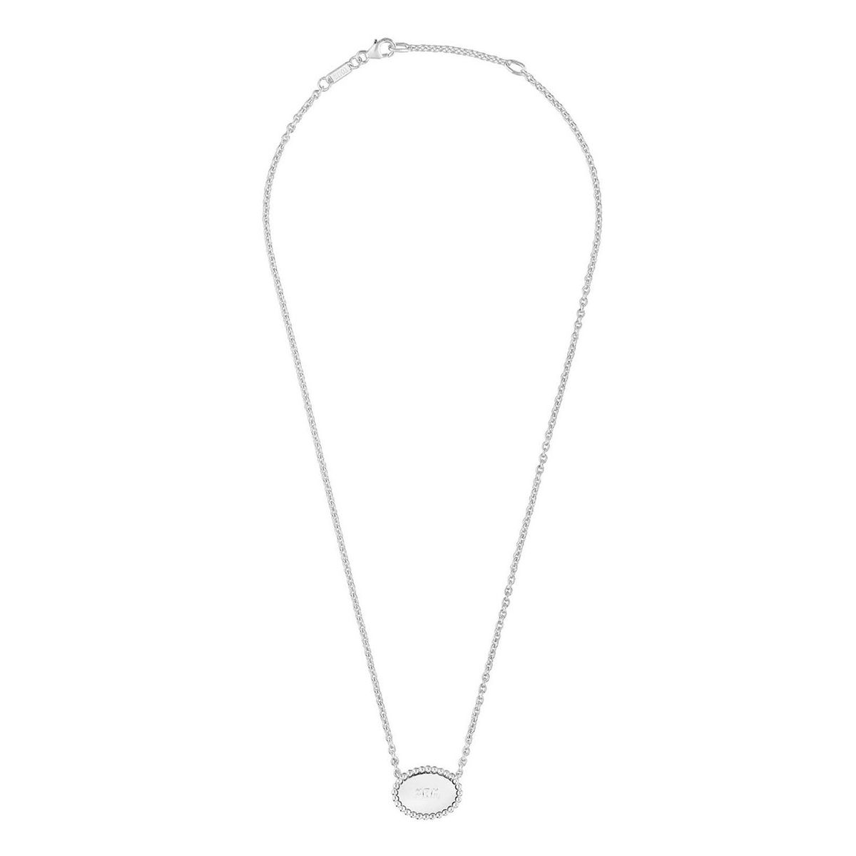 TOUS - Collar corto de plata placa TOUS Mom