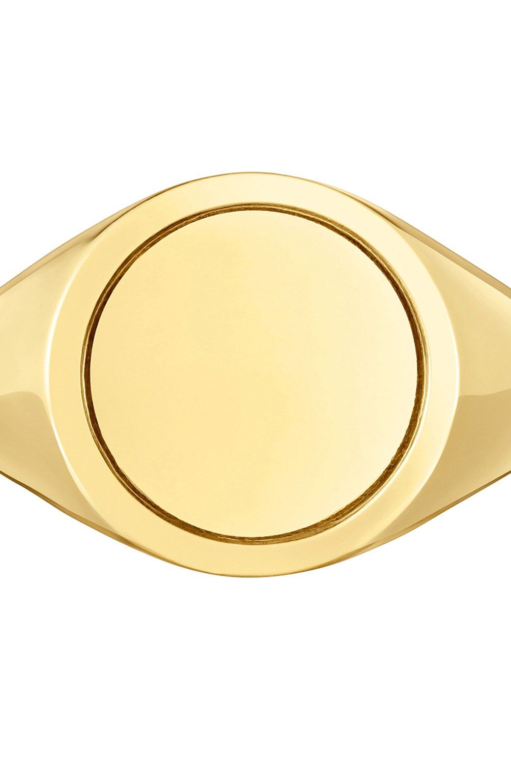 TOUS - Anillo sello con baño de oro 18 kt sobre plata 14 mm TOUS Basics