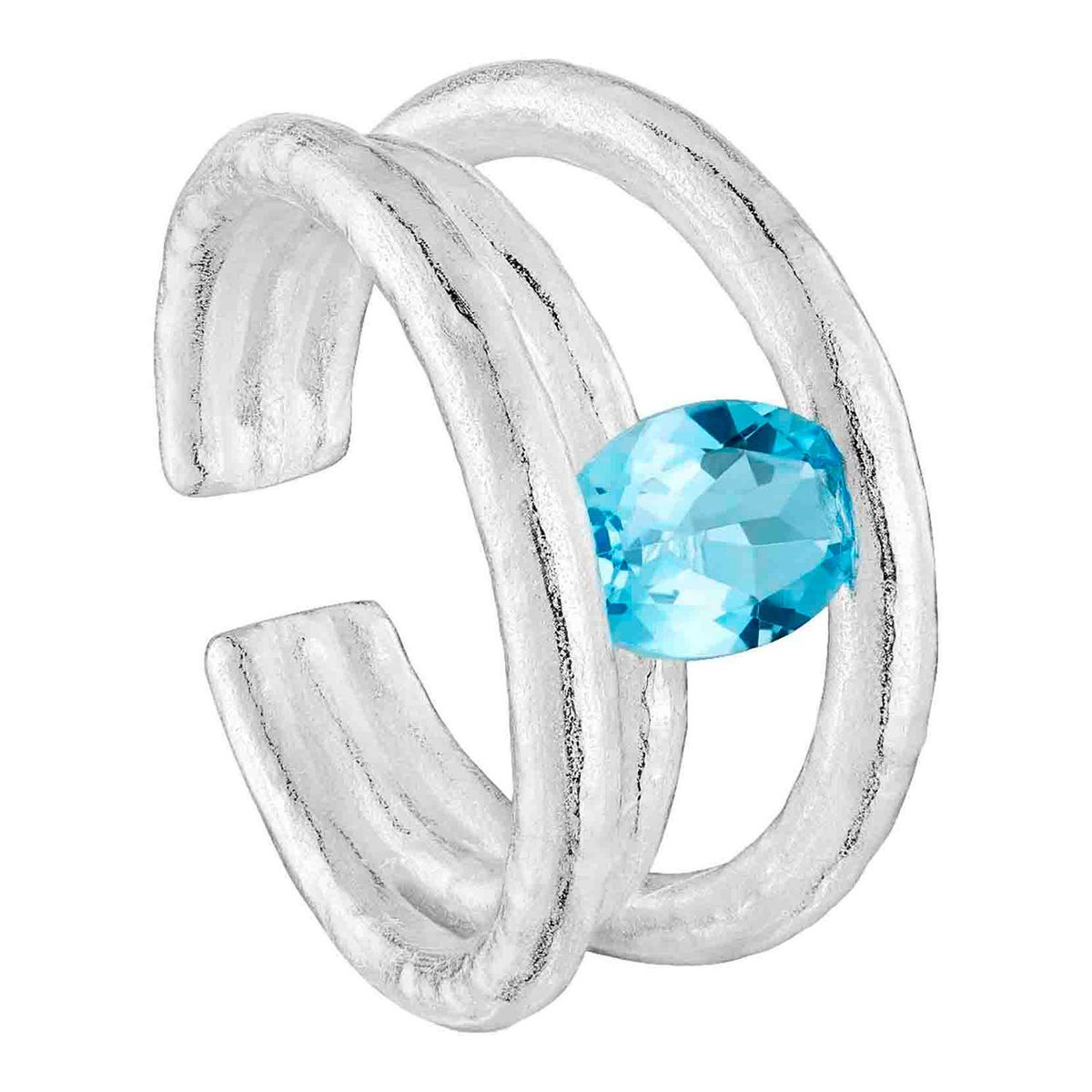 TOUS - Anillo abierto de plata y topacio Duna
