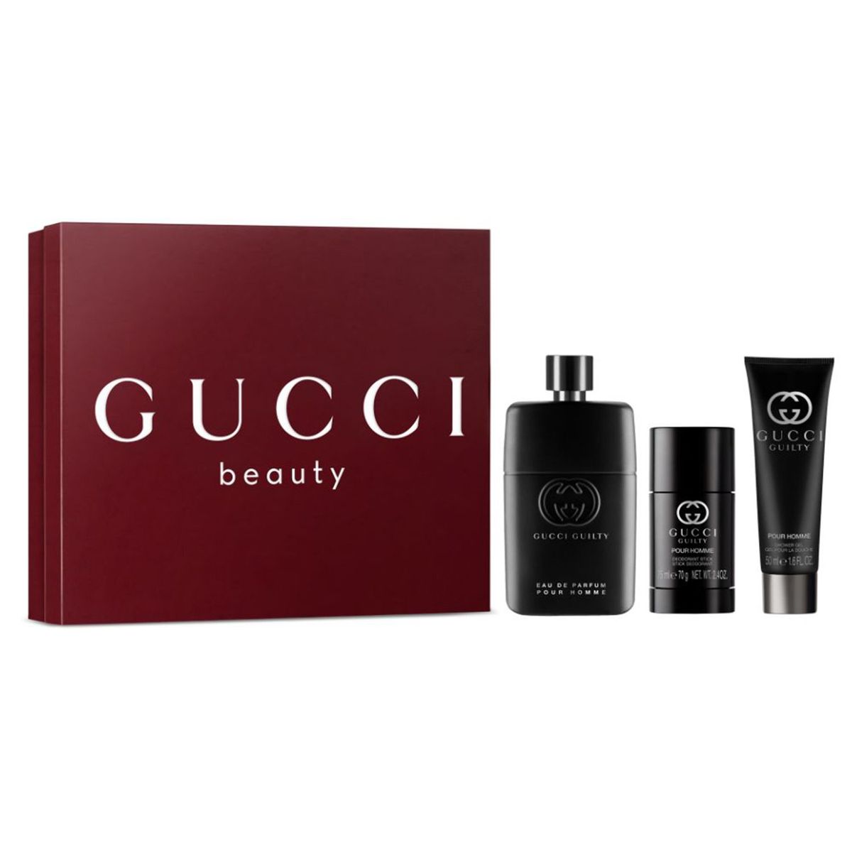 GUCCI - Set de Perfume Hombre GUCCI Incluye:3 Productos 