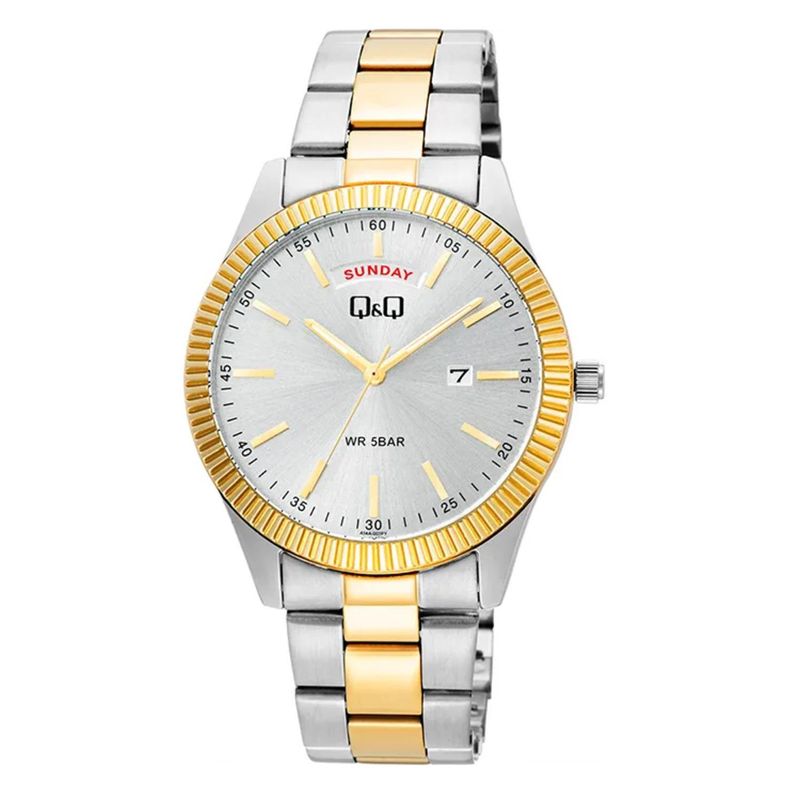 Q&Q - Reloj Q&Q Hombre A14A-002PY . Reloj  Acero Inoxidable Multicolor