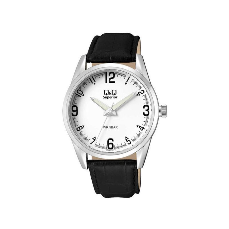 Q&Q - Reloj Q&Q Hombre C20A-010VY . Reloj  Cuero Negro