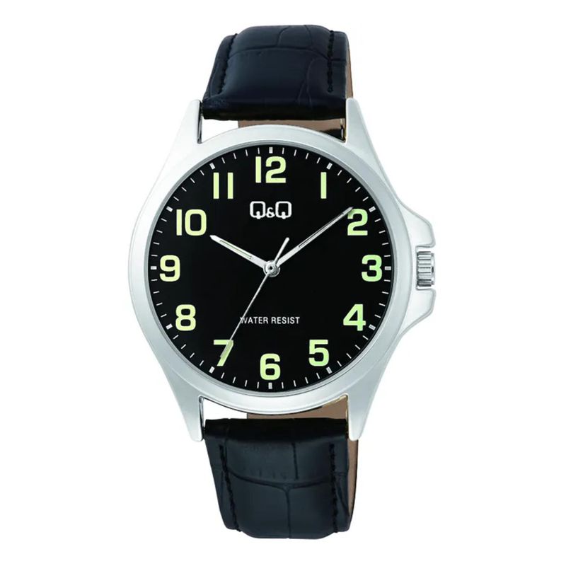 Q&Q - Reloj Q&Q Hombre C36A-014PY . Reloj  Cuero Negro