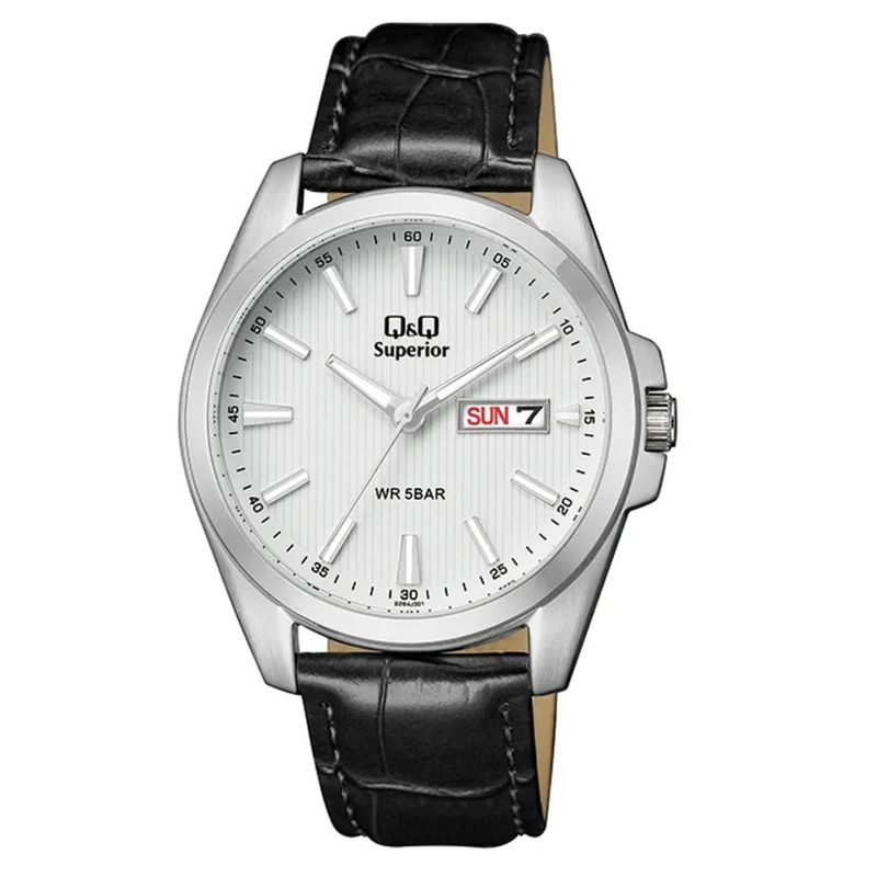 Q&Q - Reloj Q&Q Hombre S284J301Y . Reloj  Cuero Negro