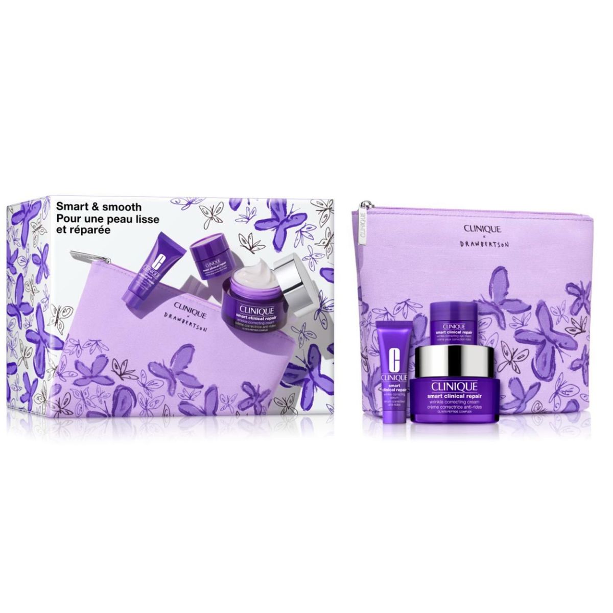 CLINIQUE - Tratamiento antiedad set Smart & Smooth Clinique Incluye:3 Productos 