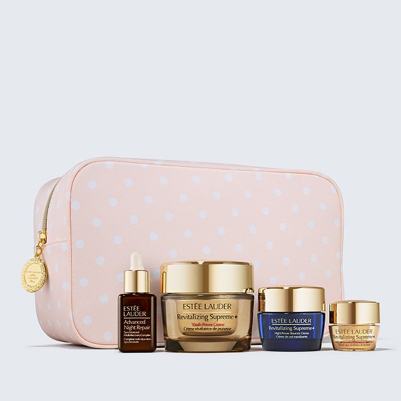 ESTEE LAUDER - Hidratante facial Set antiedad y humectante Supreme+ Estee Lauder Incluye:4 Productos 