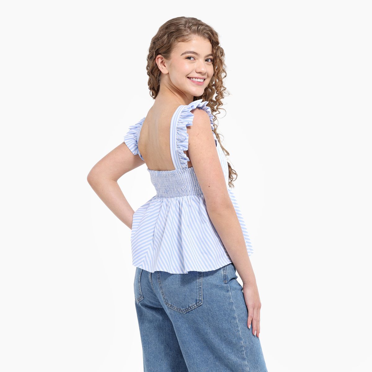 ELV - Top Niña de Rayas Algodón Elv