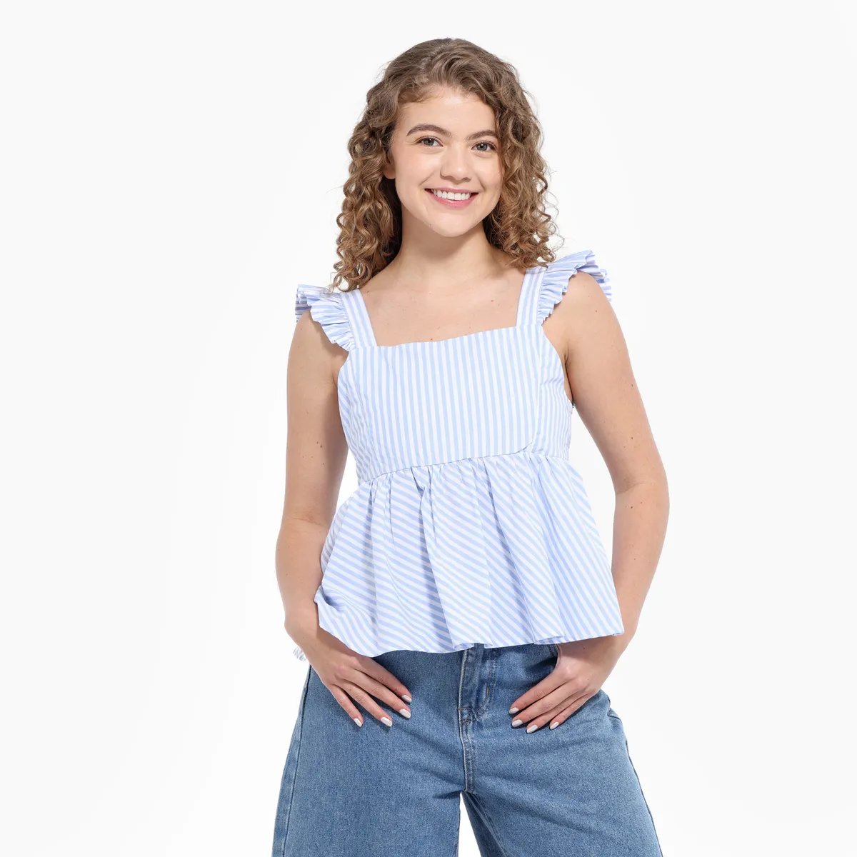 ELV - Top Niña de Rayas Algodón Elv