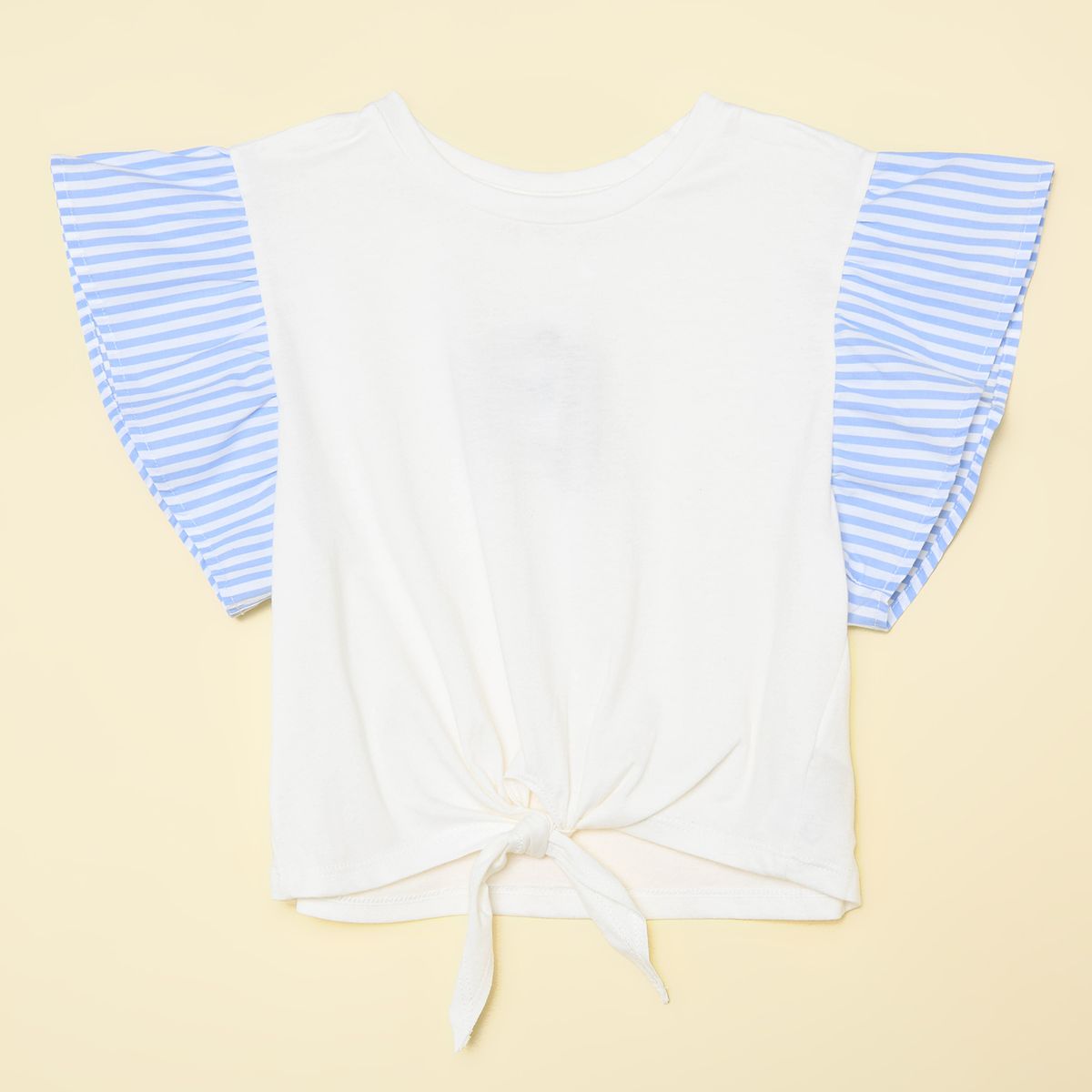 ELV - Camiseta Niña Anudada Manga corta Algodón Elv