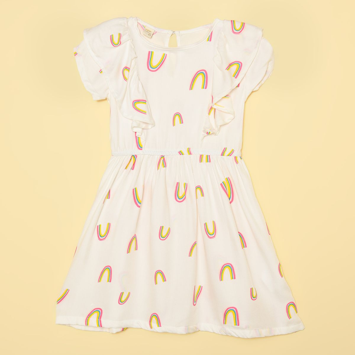 YAMP - Vestido Niña con Boleros  Manga corta Yamp