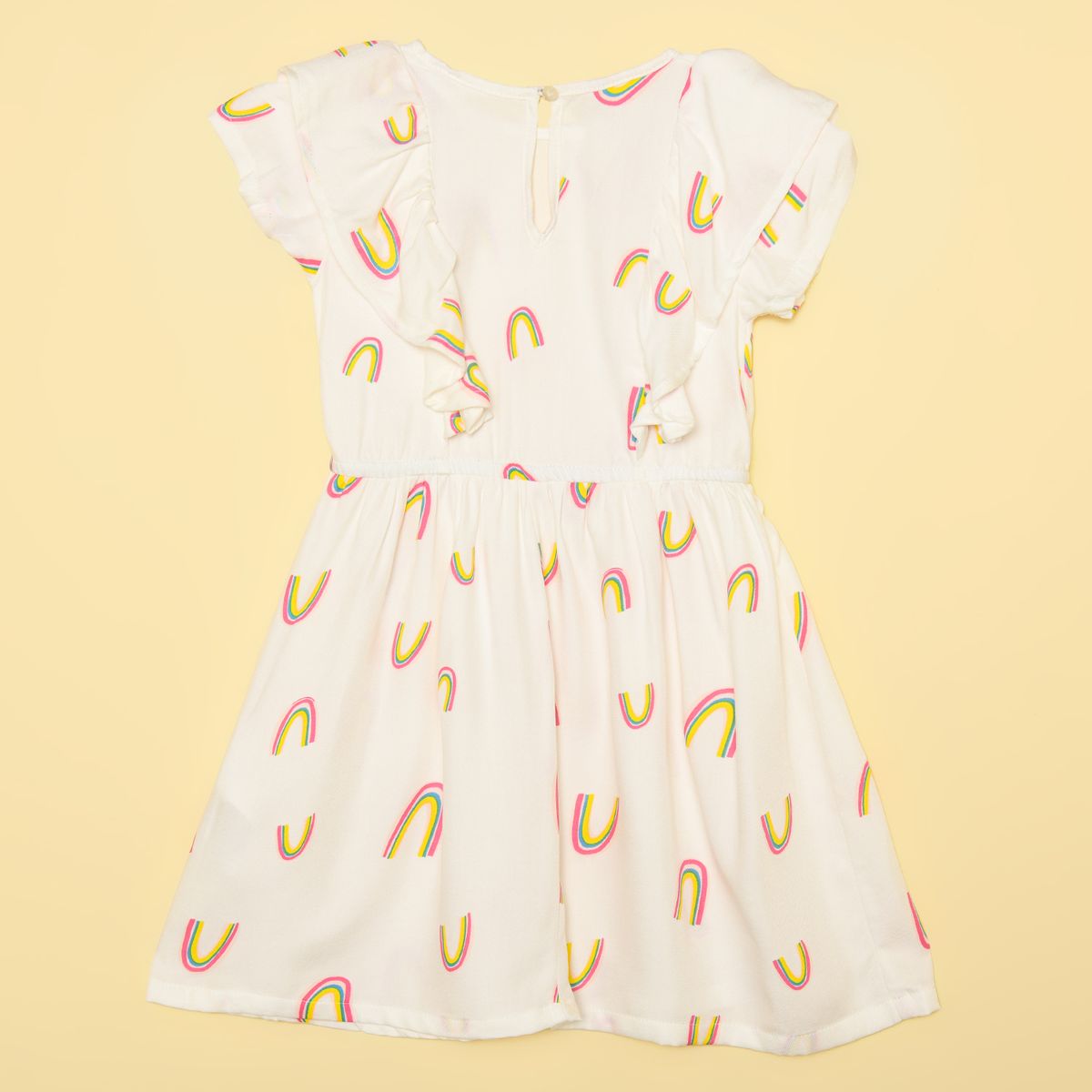 YAMP - Vestido Niña con Boleros  Manga corta Yamp