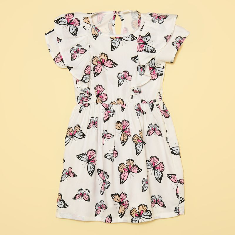 YAMP - Vestido Niña con Boleros  Manga corta Yamp