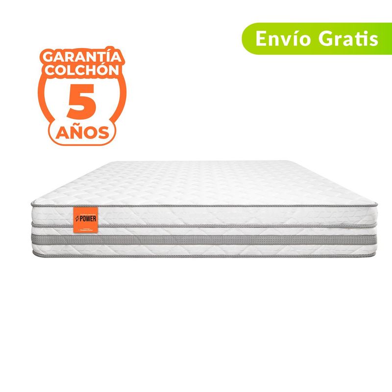 COLCHONES ROMANCE RELAX - Colchón Doble Firmeza Media Ortopédico Espumado Clásico 140 x 190 cm Romance Relax - 0% Interés a 3, 6 o 12 Cuotas Pagando con tu CMR Banco Falabella