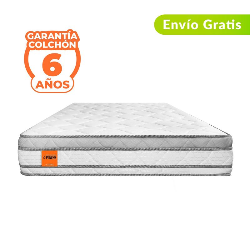 COLCHONES ROMANCE RELAX - Colchón Doble Firme Ortopédico con Pillow Espumado Clásico 140 x 190 cm Romance Relax - 0% Interés a 3, 6 o 12 Cuotas Pagando con tu CMR Banco Falabella