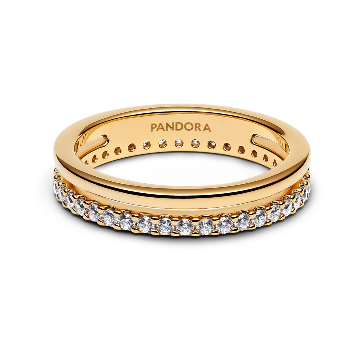 PANDORA - Anillo Pandora Doble Banda Recubrimiento en Oro
