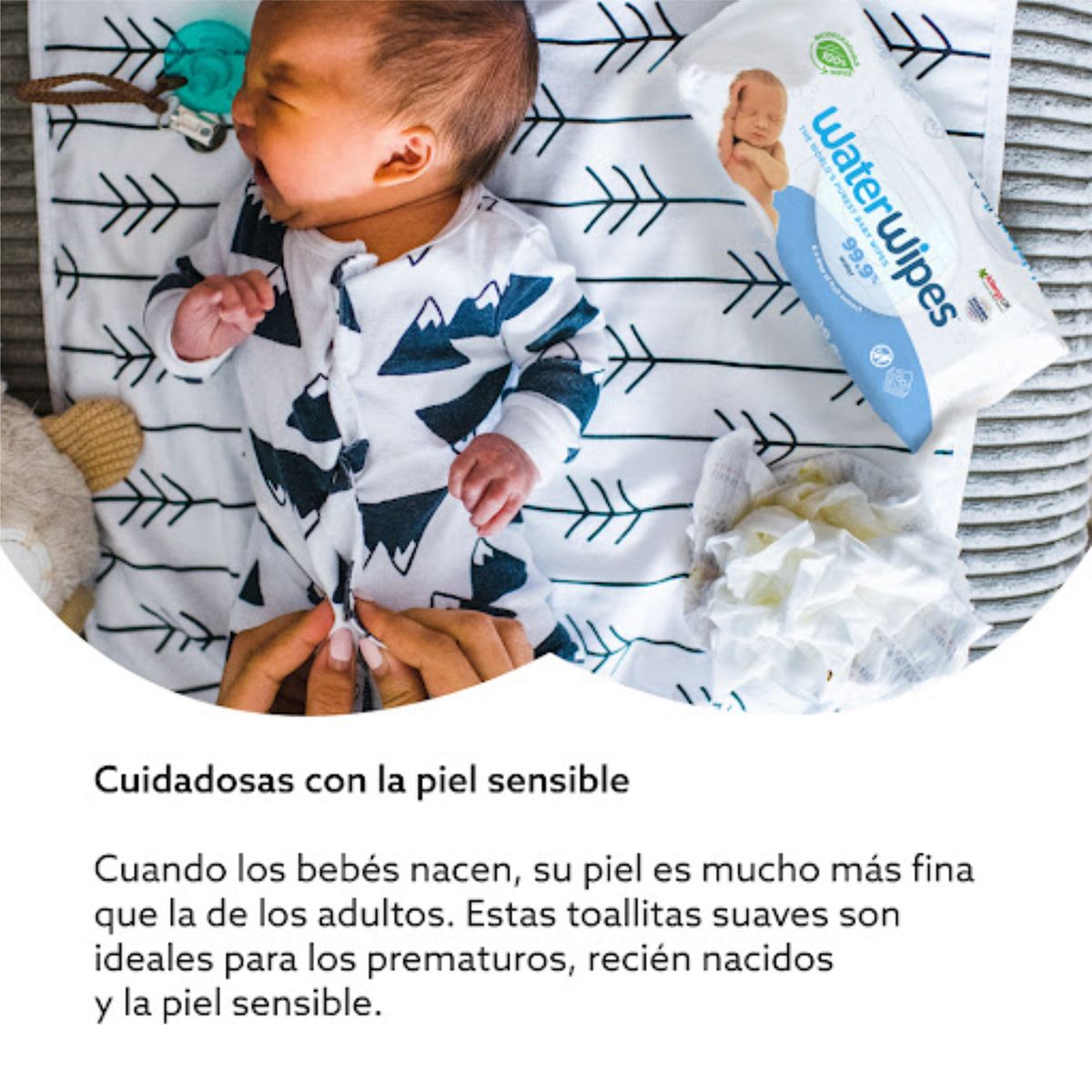 WATER WIPES - Pañitos Húmedos Water Wipes: por 180 unidades 