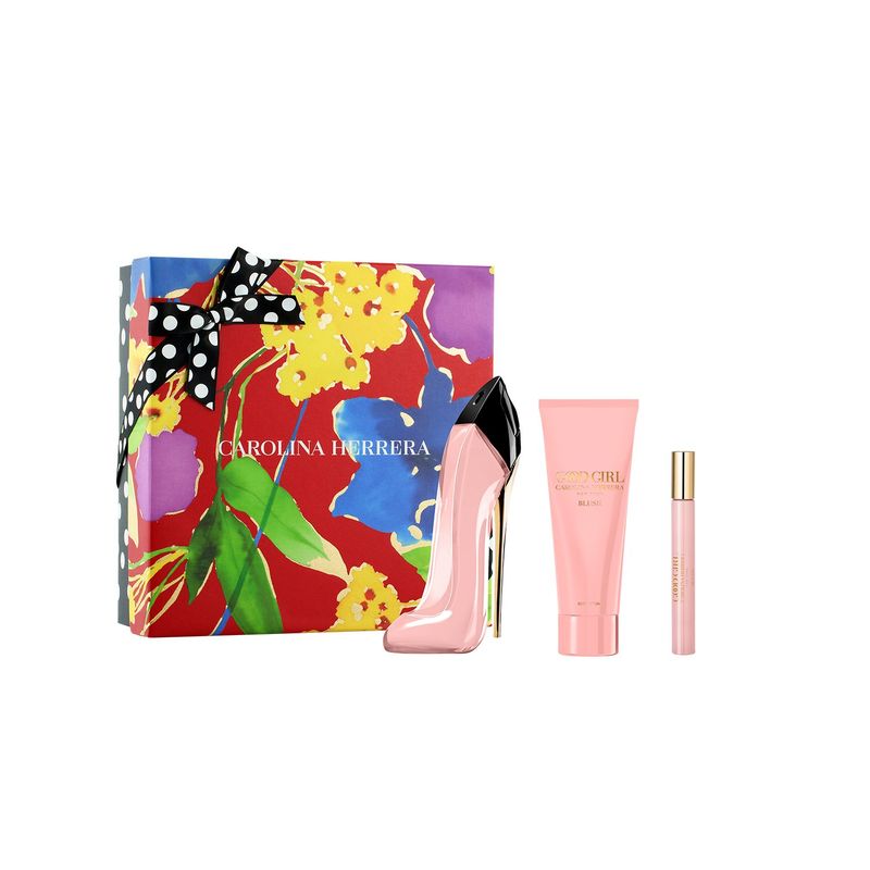 CAROLINA HERRERA - Set de Perfume Mujer Carolina Herrera Perfume Good Girl Blush EDP 80ml, loción Good Girl 100ml, Perfume Good Girl Blush EDP 10ml