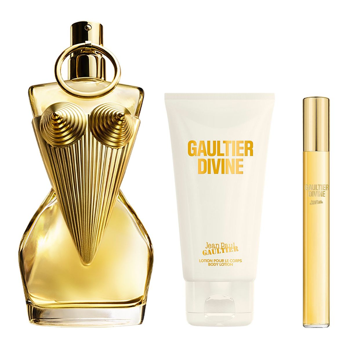 JEAN PAUL GAULTIER - Set de Perfume Mujer Jean Paul Gaultier Perfume Gaultier Divine Eau parfum 100 ml + Loción Corporal Lotion Pour Le Corps 75 ml + Gaultier Divine Eau parfum 10 ml 