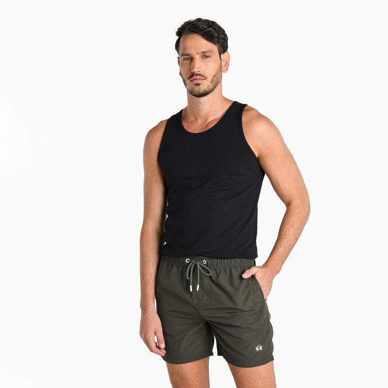 LA MARTINA - Pantaloneta de baño Hombre de Poliamida Con Forro La Martina