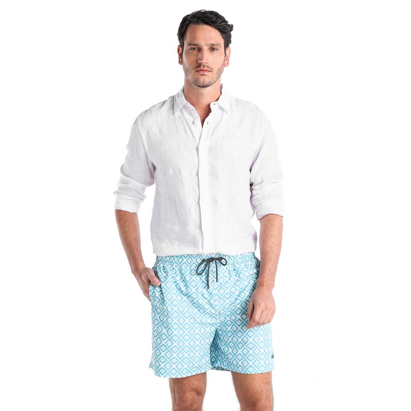 LA MARTINA - Pantaloneta de baño Hombre de Poliéster Con Forro La Martina