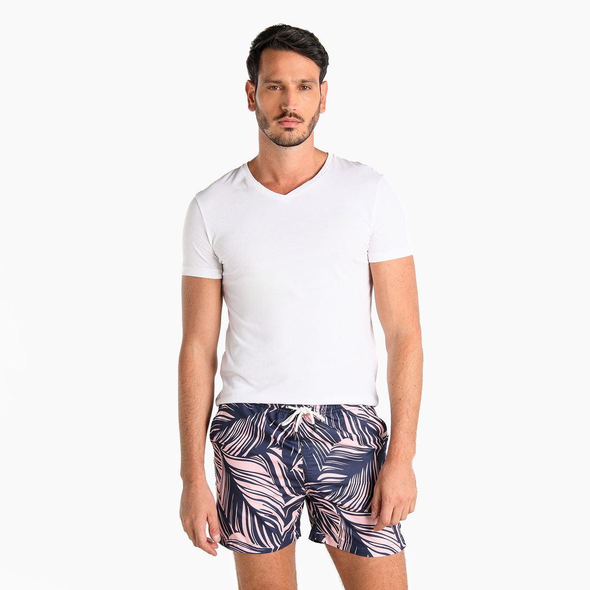 BASEMENT - Pantaloneta de baño Hombre de Poliéster Con Forro Basement