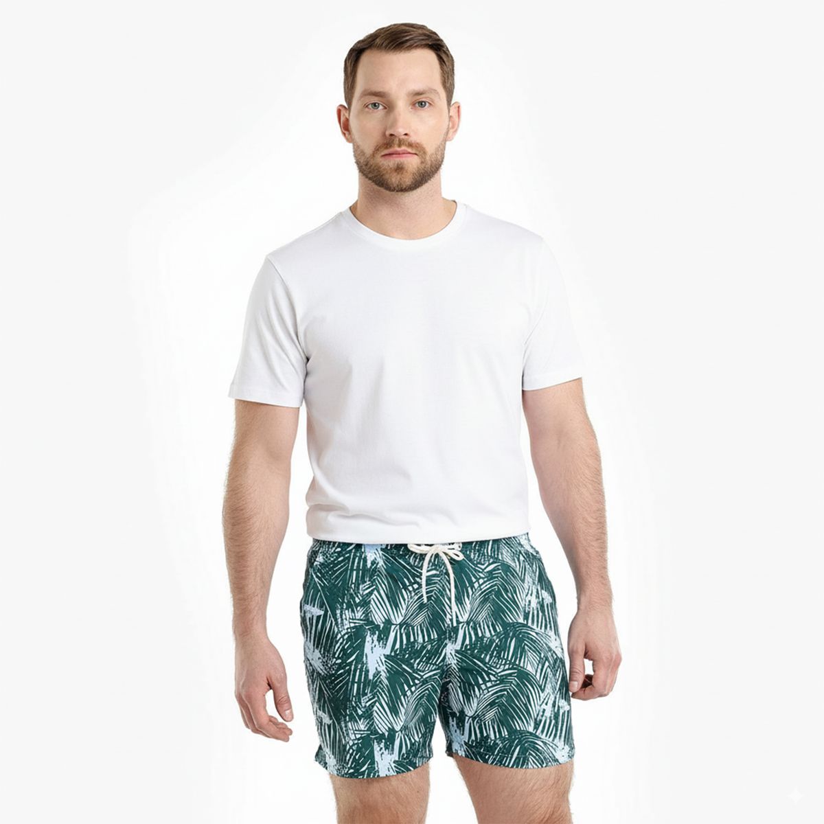 BASEMENT - Pantaloneta de baño Hombre de Poliéster Con Forro Basement