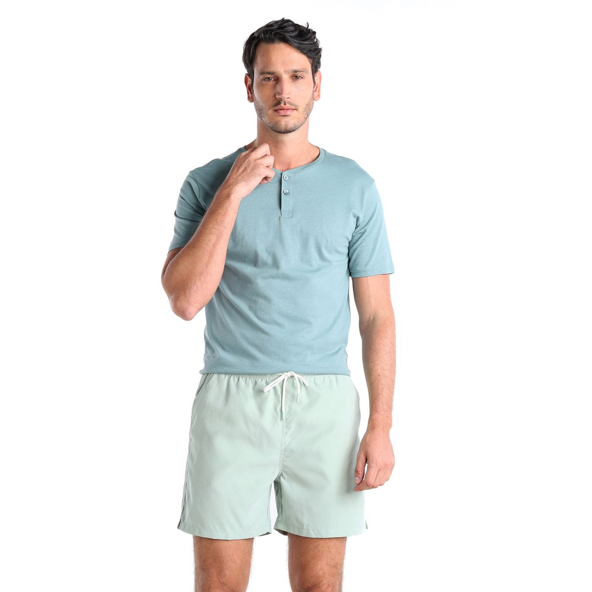 BASEMENT - Pantaloneta de baño Hombre de Poliéster Con Forro Basement