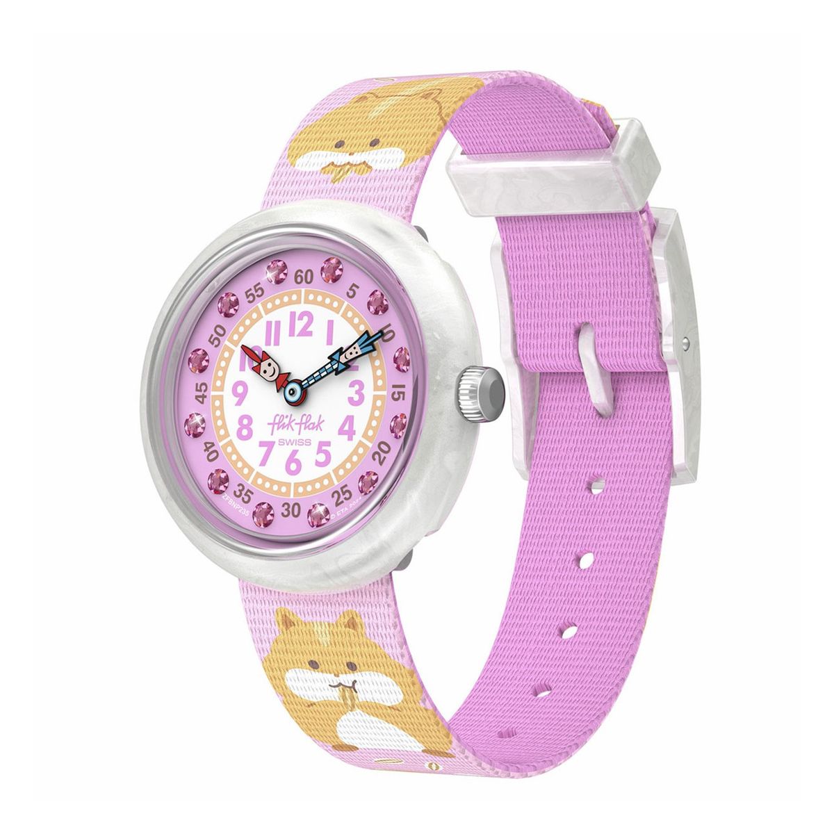 FLIK FLAK - Reloj Flik Flak Niña Cuddly Hamster. Reloj Plastico Rosado ZFBNP235