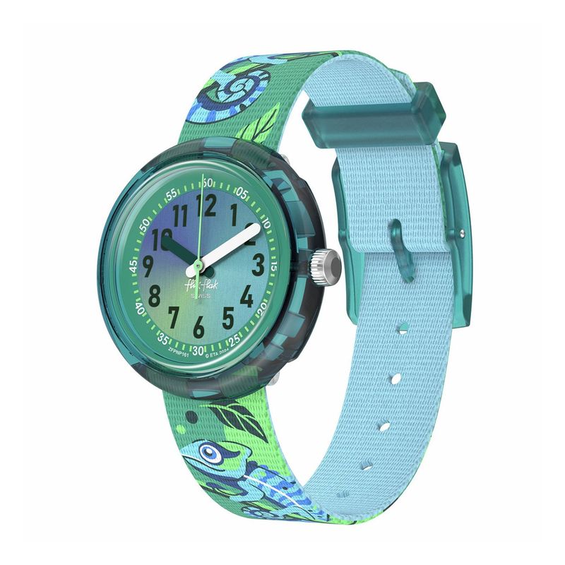 FLIK FLAK - Reloj Flik Flak Niño Camo Friends. Reloj Plastico Verde ZFPNP161
