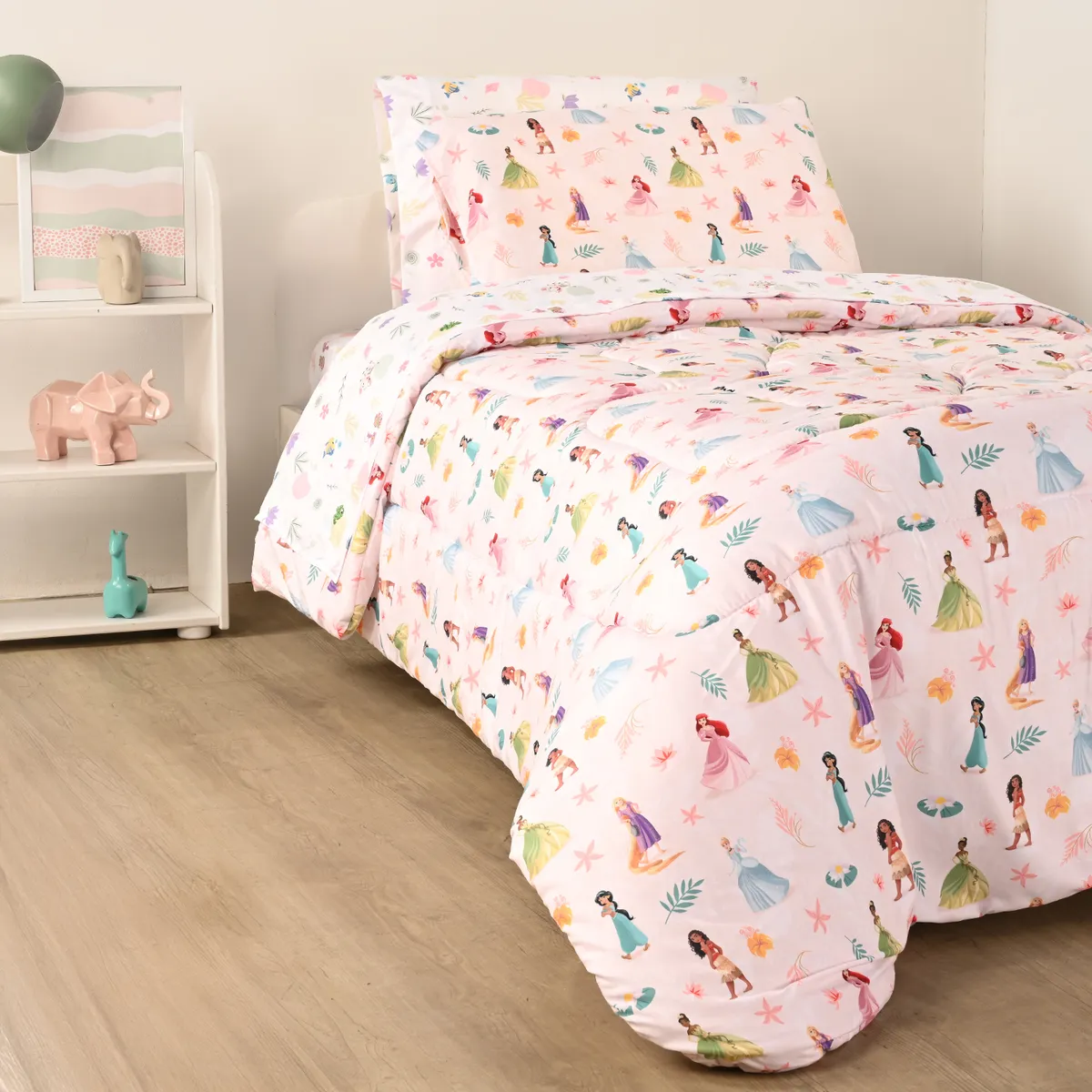 DISNEY - Edredon Infantil Poliéster Princesas 
