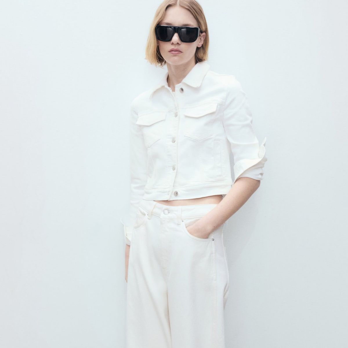 MANGO - Chaqueta Mujer de Algodón MANGO