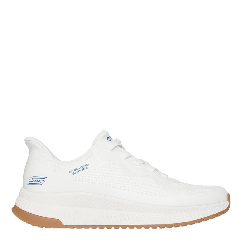 SKECHERS - Tenis Skechers Slip Ins Moda Bobs Squad 4 Hombre Blanco 