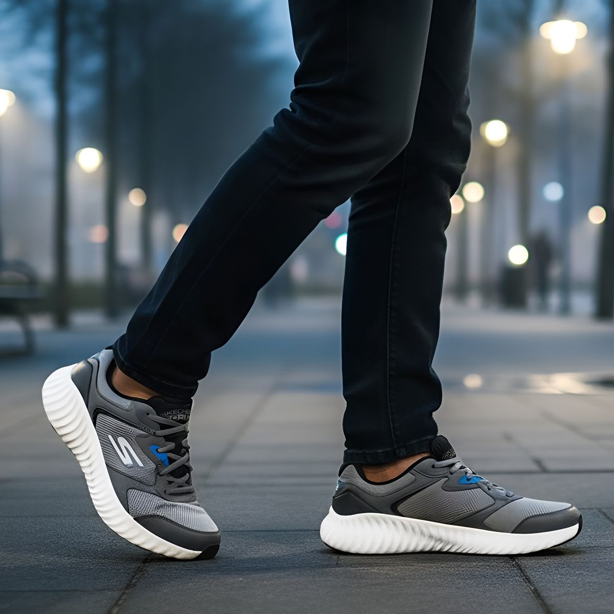 SKECHERS - Tenis Skechers Hombre Running Go Run Now Blanco