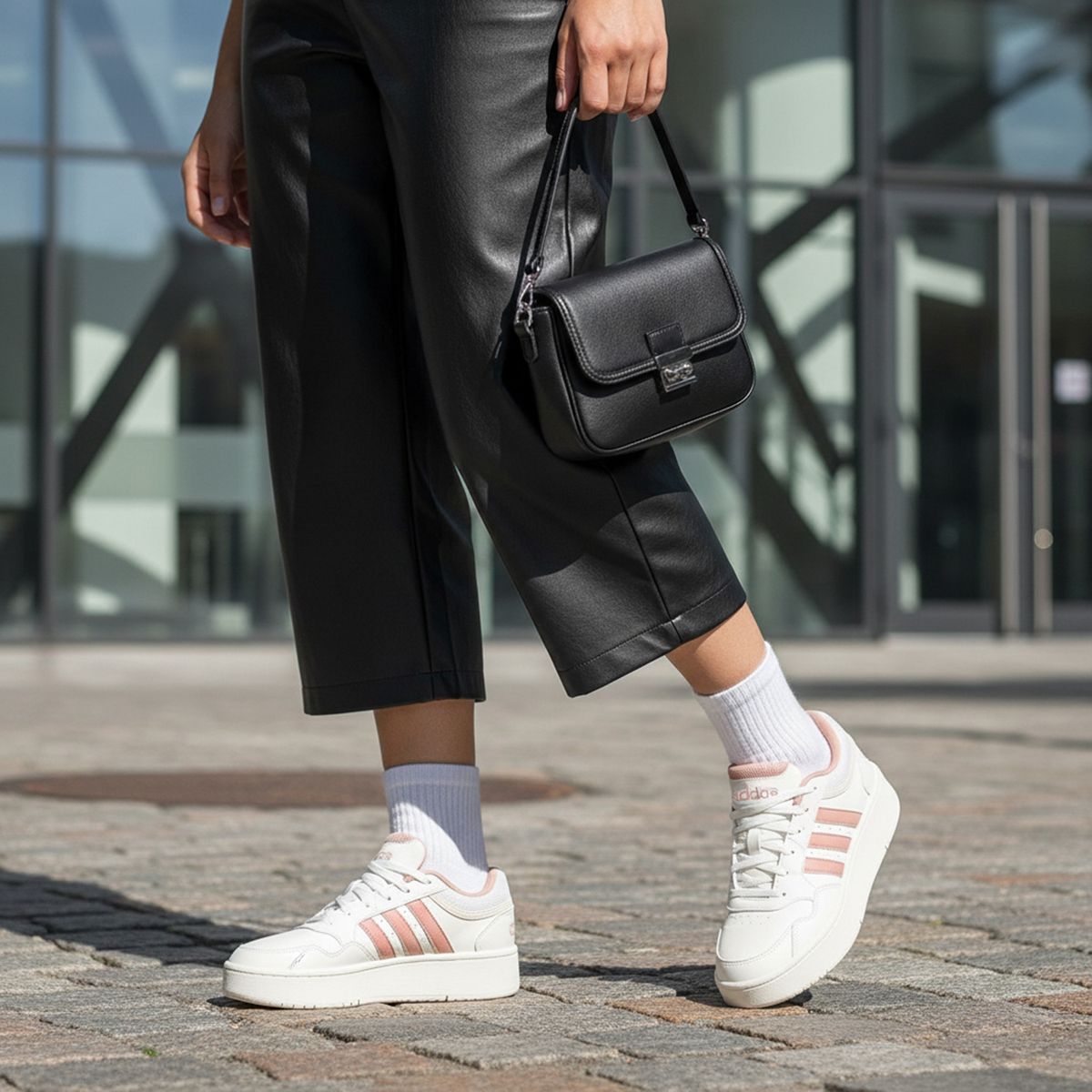 ADIDAS - Tenis Adidas Moda Hoops 3.0 Bold Mujer Blanco