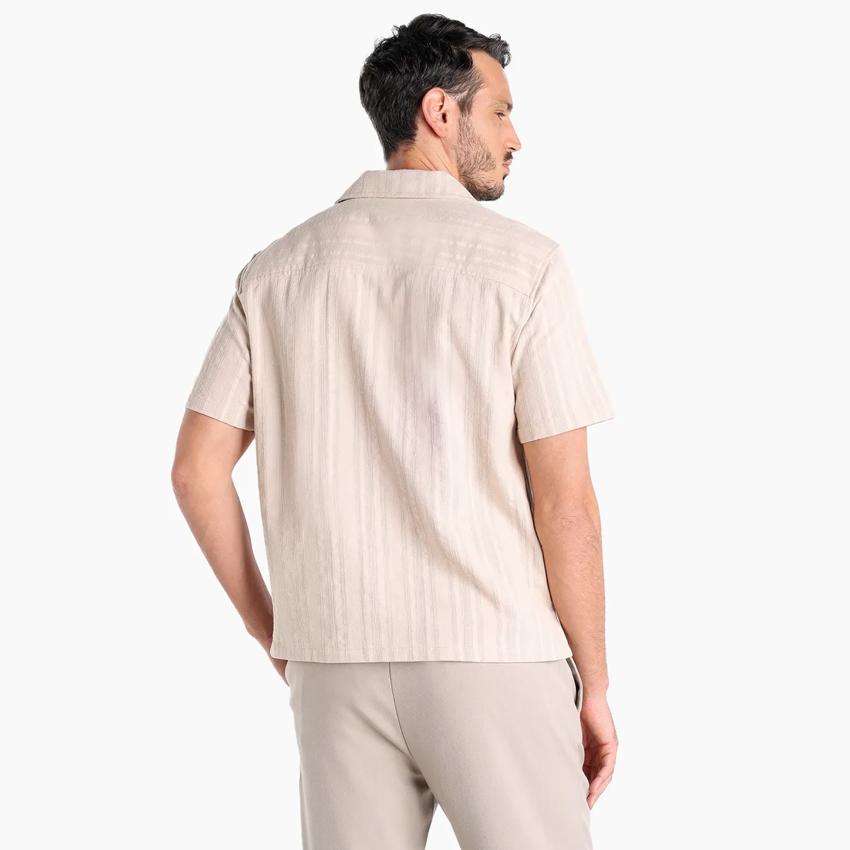 BASEMENT - Camisa Hombre Manga larga Recto Basement